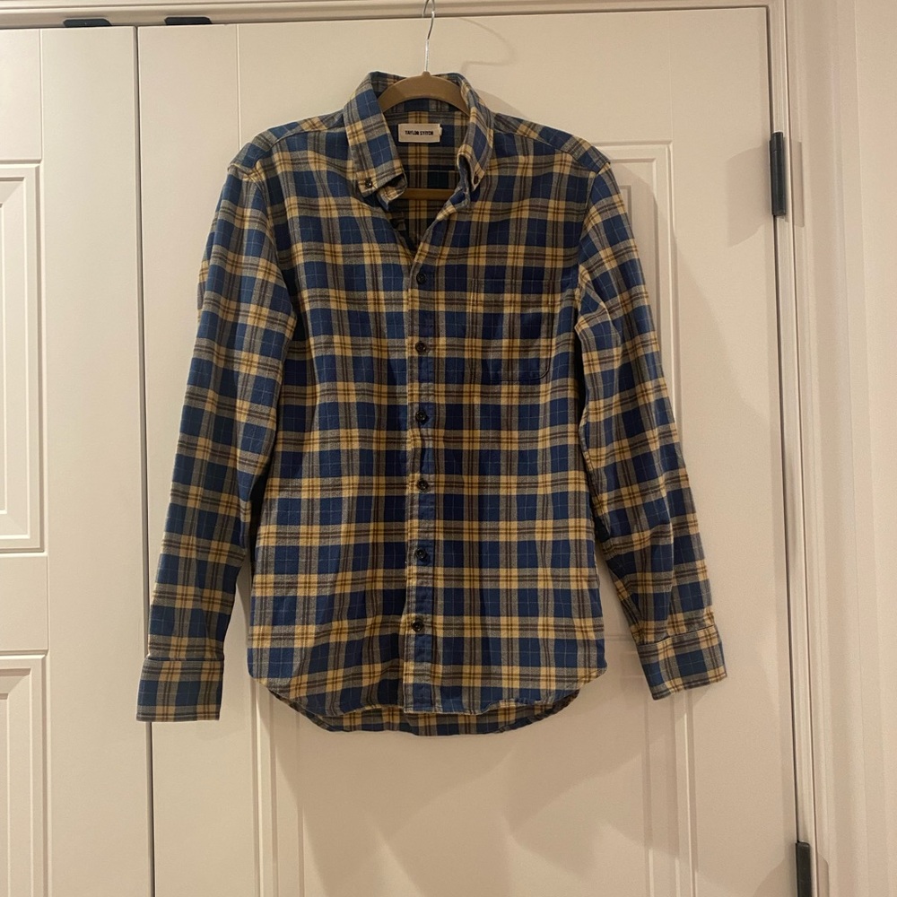 Taylor Stitch Button Down Plaid Shirt Size 38 (small)